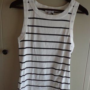 Michael Stars Stripe Paloma Tank White/Black